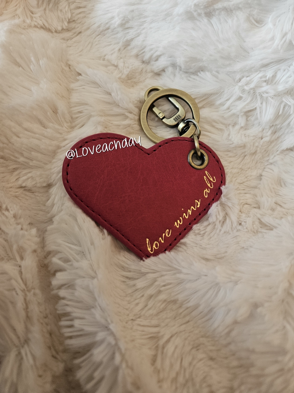 HOBO☆Heart Keychain Charm - Love Wins All